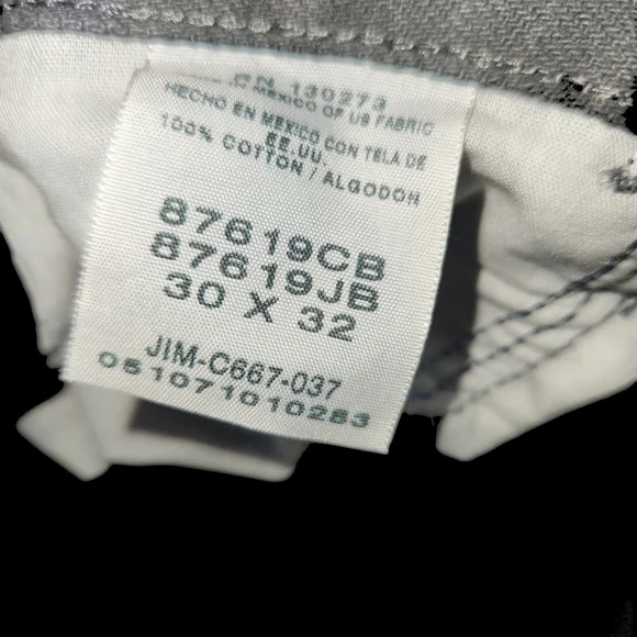 Men's Rustler Black Jeans Size 30x32 - Picture 3 of 3